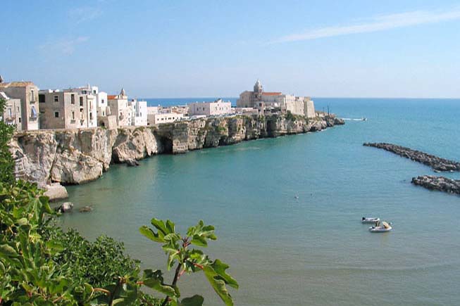 Bellissima panoramica di Vieste e del suo splendido Castello